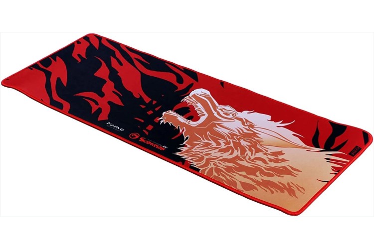 Marvo Scorpion G42 XL Gaming Mousepad Red/Black – Size: 770 x 295 x 3 mm