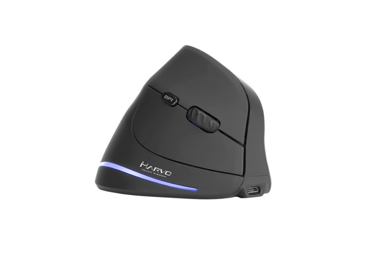 Marvo Scorpion M703W Wireless Blue LED Black Right-Handed Ergonomic Rechargeable Gaming Mouse