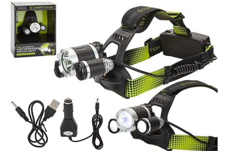 StormForce 10W T6 Matterhorn Rechargeable Head Torch
