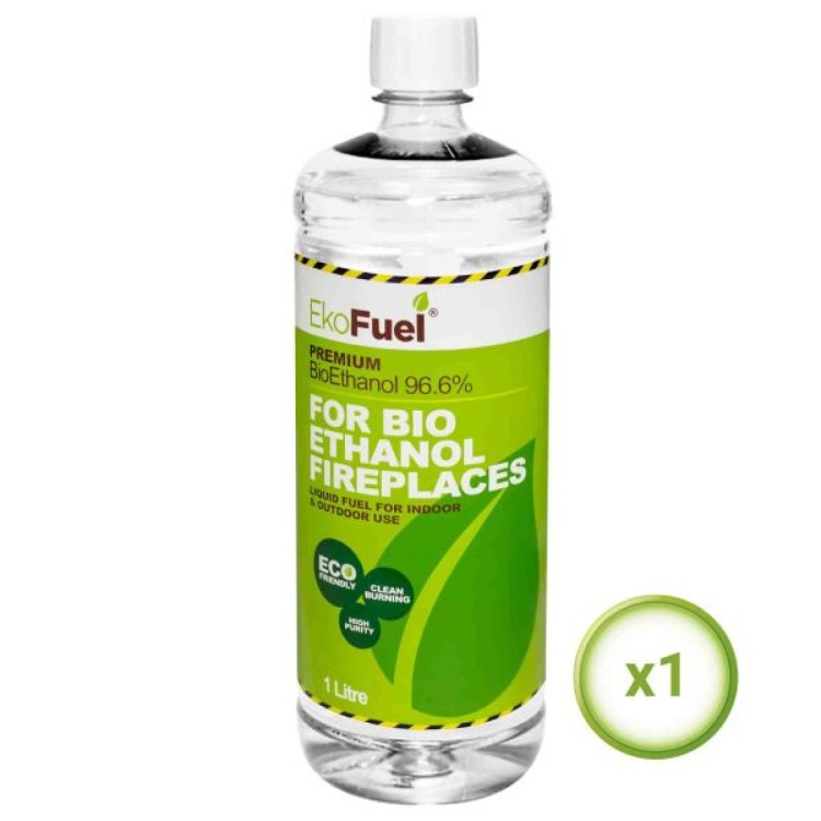 1L Bioethanol Fuel For Fireplaces & Burners