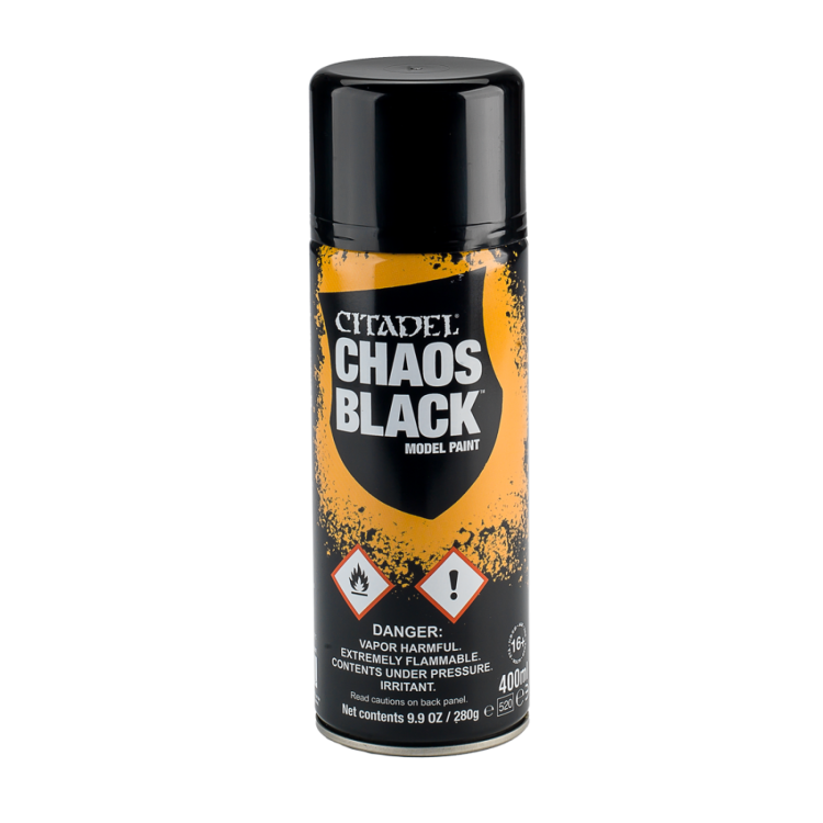 CHAOS BLACK SPRAY PAINT (UK/ROW)