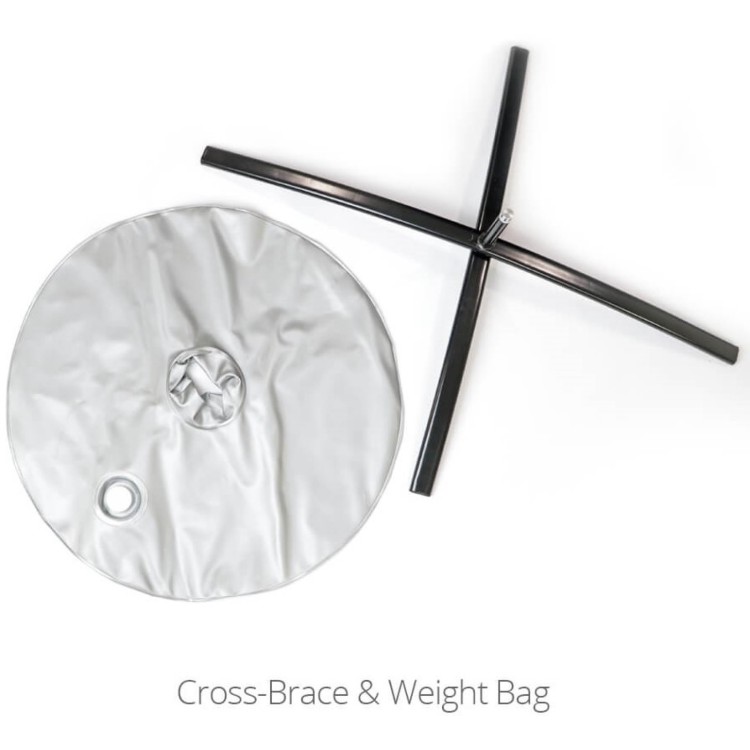 Cross-Brace & Weight Bag | For Small/Medium flags only