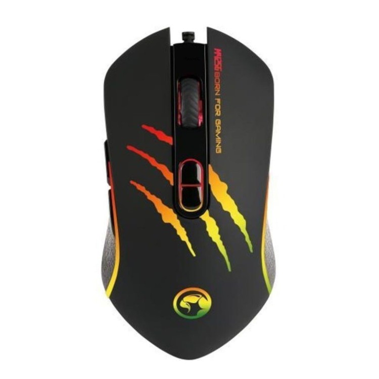 MARVO M425G Precision Programmable 7-Button Gaming Mouse DPI Quick Selection Rainbow Black USB Fast Optical Sensor