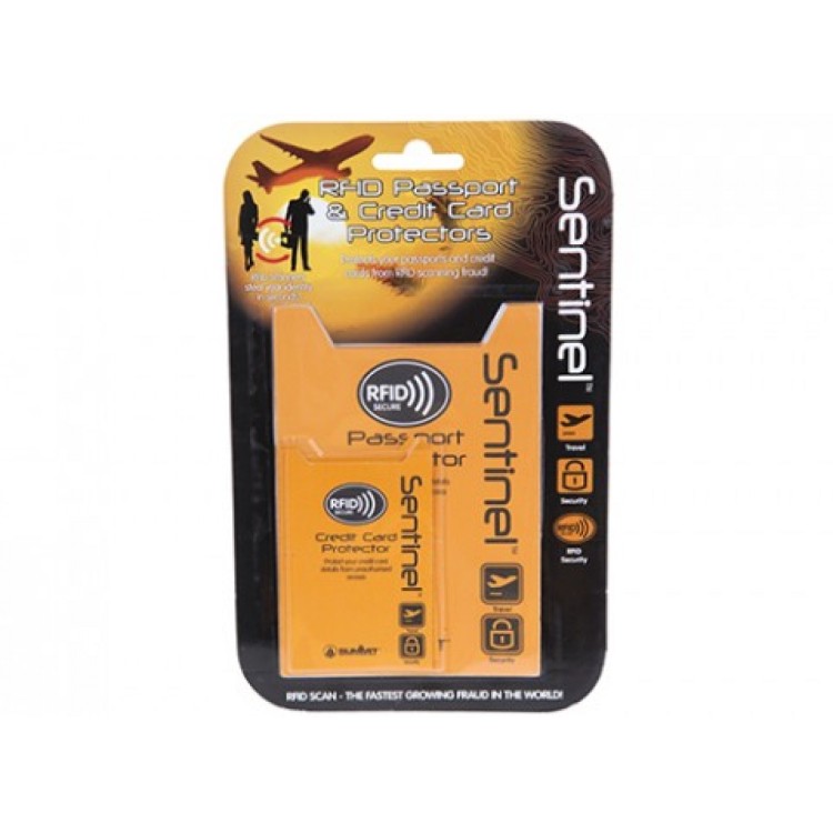SENTINEL RFID PASSPORT AND 2x CREDIT CARD PROTECTORS