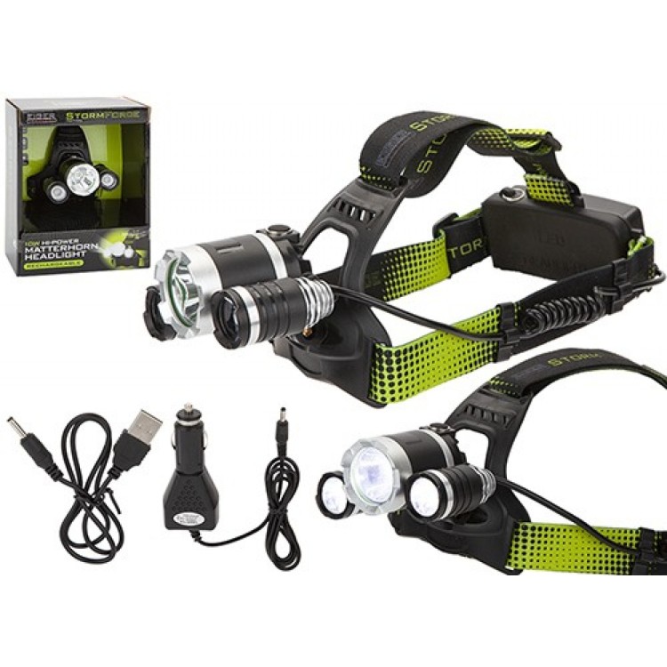 StormForce 10W T6 Matterhorn Rechargeable Head Torch