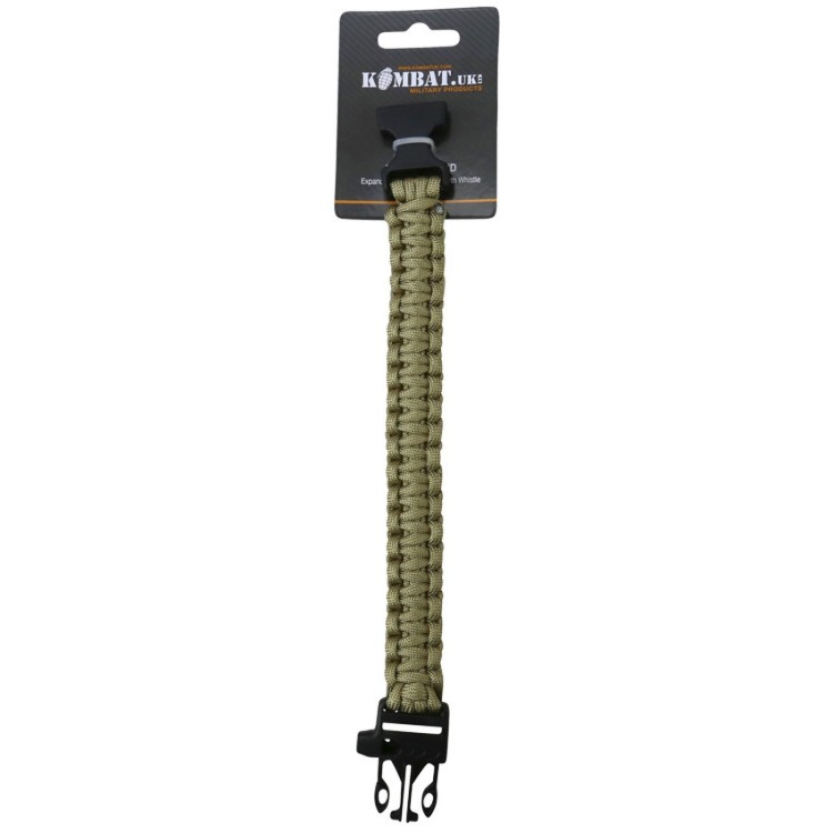 Survival Wristband and Whistle - Sand